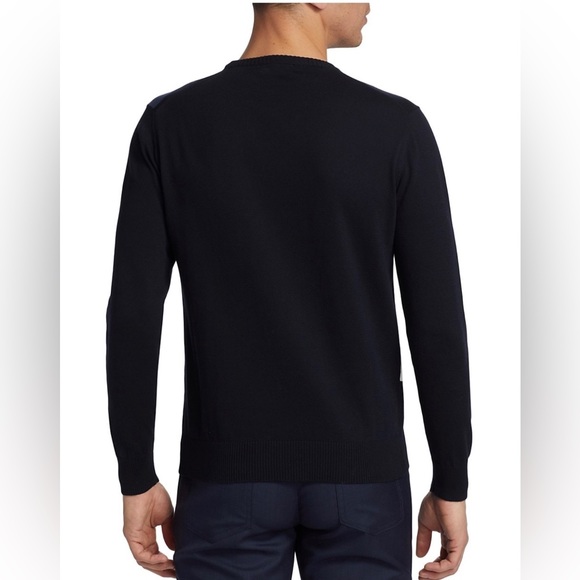 NWT Saks Fifth Avenue Men’s Collection Intarsia Sweater Size S - Picture 11 of 12